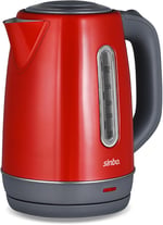Sinbo SK-8031 Su Isıtıcı Kettle – Paslanmaz Çelik, 1.8 L, Inox, Otomatik Kapanma (Açık Gri)