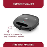 Sinbo SSM-2513 Tost Makinesi 750W Döküm Plakalı – Yapışmaz Yüzey, Termostatlı, Kolay Temizlenebilir, Modern Tasarım
