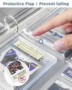 Sınıflandırılmış Kart Kılıfları, Depolama ve Ekran için PSA Dereceli Kart Döşeme Ciltleyici Sayfaları, PSA, BGS, CGC Dereceli Spor Kartları ve Tek Dokunuşla Manyetik Kart Tutucuları ile