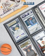 Sınıflandırılmış Kart Kılıfları, Depolama ve Ekran için PSA Dereceli Kart Döşeme Ciltleyici Sayfaları, PSA, BGS, CGC Dereceli Spor Kartları ve Tek Dokunuşla Manyetik Kart Tutucuları ile