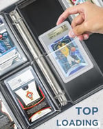 Sınıflandırılmış Kart Kılıfları, Depolama ve Ekran için PSA Dereceli Kart Döşeme Ciltleyici Sayfaları, PSA, BGS, CGC Dereceli Spor Kartları ve Tek Dokunuşla Manyetik Kart Tutucuları ile