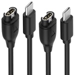 Sinoacc Garmin İzle için USB C Şarj Cihazı Fenix 5 5S 5X Plus 6 6S 6X Pro 7 7S 7X, Forerunner 745 935 945 45 45S Müzik, İçgüdü, Yaklaşım S10 S40 S60 S12 S42 Vívoactive 3 4 4S Venu 2Pack