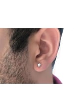 Sirius Pırlanta Erkek Beyaz Pırlanta Tek Taş Küpe 0 11 Karat