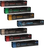 Sirius Premium Kapsül Kahve 7'li Set (Lungo, Italy, Ristretto, Smooth, Sport, Decaf, Organik) (7 x 10 Adet)