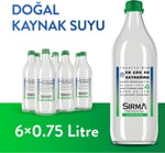 Sırma Ecofriendly Cam Şişe Su 6x750 ml