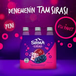 Sırma Karma Karadut ve Kiraz Çiçeği Aromalı Vişneli Doğal Maden Suyu 6x250 ml