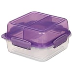 Sistema Lunch-Stack, kare, 1,24 l, polipropilen, farklı renklerde