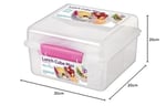 Sistema TO GO Beslenme Kutusu Cube Max | 2 L Bento-Box Tarzı Yemek Kabı Bölücülü ve Sızdırmaz Yoğurt Tenceresi | BPA İçermez | Çeşitli Renklerde