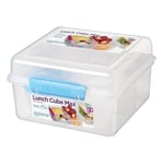 Sistema TO GO Beslenme Kutusu Cube Max | 2 L Bento-Box Tarzı Yemek Kabı Bölücülü ve Sızdırmaz Yoğurt Tenceresi | BPA İçermez | Çeşitli Renklerde
