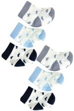 sitilin 6 Çift Erkek Bebek Çorap 0-9 Ay STL6006