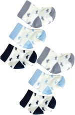 sitilin 6 Çift Erkek Bebek Çorap 0-9 Ay STL6006