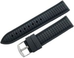 Siyah 20mm Silikon Spor Saat Kordonu Slikon Saat Kayışı Medium Bo