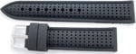 Siyah 24mm Kauçuk Silikon Spor Saat Kordonu Slikon Saat Kayışı
