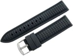 Siyah 24mm Kauçuk Silikon Spor Saat Kordonu Slikon Saat Kayışı