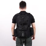 Siyah 42 Lt Taktik Outdoor Sırt Çantası,MOLLE Sistemli, Suya Dayanıklı, Çok Gözlü, Outdoor, Kamp, Avcılık, Günlük Kullanım, Erkek, Kadın