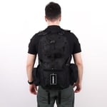 Siyah 42 Lt Taktik Outdoor Sırt Çantası,MOLLE Sistemli, Suya Dayanıklı, Çok Gözlü, Outdoor, Kamp, Avcılık, Günlük Kullanım, Erkek, Kadın