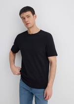 Siyah Basic Tişört Regular Fit/Normal Kesim 0611108-900