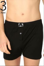 Siyah Erkek Havlu Bel Boxer