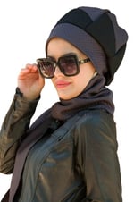 Siyah Füme Tesettür Bere - 30203