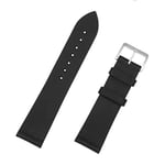 Siyah Hakiki Deri Saat Kordonu Kayış 18-20-22-24-26mm - Bedenler: 18mm, 20mm, 22mm