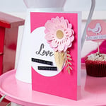 Sizzix Rose Gold Surfacez Zengin Kart Stoğu, 20x29 cm, 50'li Paket