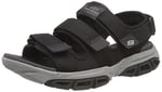 Skechers 210444 BLK SandaletErkek