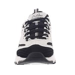 Skechers D'LİTES - MARCH FORWARD 13148 BKW Düşük bilekli spor ayakkabıKadın