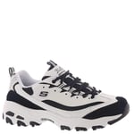 Skechers D'LİTES - MARCH FORWARD 13148 BKW Düşük bilekli spor ayakkabıKadın