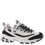 Skechers D'LİTES - MARCH FORWARD 13148 BKW Düşük bilekli spor ayakkabıKadın