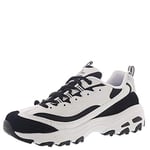 Skechers D'LİTES - MARCH FORWARD 13148 BKW Düşük bilekli spor ayakkabıKadın