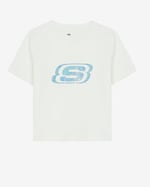 Skechers Essential G Short Sleeve T-Shirt Kız Çocuk Gs Kırık Beyaz Tshirt
