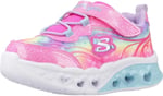 Skechers FLUTTER HEART LİGHTS - GROOVY SWİRL Kız Çocuk Ps Pembe Işıklı Spor Ayakkabı
