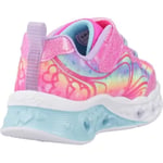 Skechers FLUTTER HEART LİGHTS - GROOVY SWİRL Kız Çocuk Ps Pembe Işıklı Spor Ayakkabı