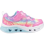 Skechers FLUTTER HEART LİGHTS - GROOVY SWİRL Kız Çocuk Ps Pembe Işıklı Spor Ayakkabı