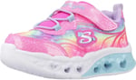 Skechers FLUTTER HEART LİGHTS - GROOVY SWİRL Kız Çocuk Ps Pembe Işıklı Spor Ayakkabı