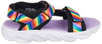 Skechers HYPNO - SPLASH - RAİNBOW LİGHTS 20218L BKMT Işıklı SandaletKız Çocuk