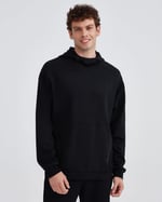 Skechers M 2XI-Lock Hoodie Sweatshirt Erkek Siyah Sweatshirt