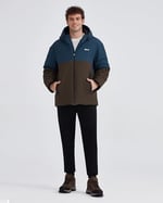 Skechers M Outerwear Padded Jacket Erkek Petrol Mont