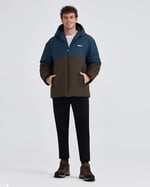 Skechers M Outerwear Padded Jacket Erkek Petrol Mont