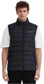 Skechers M Outerwear Padded Vest Erkek Siyah Yelek