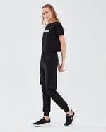 Skechers Micro Collection W Jogger Woven Pant Kadın Siyah Eşofman Altı