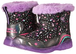 Skechers Unisex Çocuk ILLUMI-BRIGHTS Bot BLACK/LAVENDER