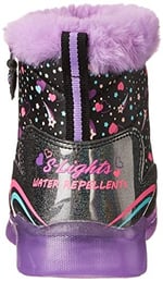 Skechers Unisex Çocuk ILLUMI-BRIGHTS Bot BLACK/LAVENDER