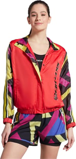 Skechers W Capsule Coll. Big logo Full Zip Jacket Kadın Kırmızı Fermuarlı Eşofman Üstü