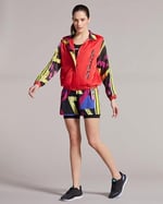 Skechers W Capsule Coll. Big logo Full Zip Jacket Kadın Kırmızı Fermuarlı Eşofman Üstü