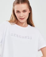 Skechers W Graphic Tee Crew Neck T-Shirt Tshirt Kadın