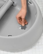 Skip Hop Moby Wal Küvet, 3 Kademeli, Kaymaz, Bebekler için Banyo, Gri