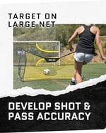 SKLZ Unisex Quickster Futbol Antrenörü Kale Ağı, Siyah/Sarı, Tek Beden EU