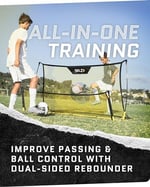 SKLZ Unisex Quickster Futbol Antrenörü Kale Ağı, Siyah/Sarı, Tek Beden EU