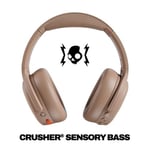 Skullcandy Crusher ANC 2 Bluetooth Gürültü Önleyici Kulaklıklar 50 Saat Pil Ekstra Bas Teknik Kullanımı Android ve iPhone ile Mikrofonlu Kablosuz Kulaklıklar Gürültü Önleyici - Astar Tan